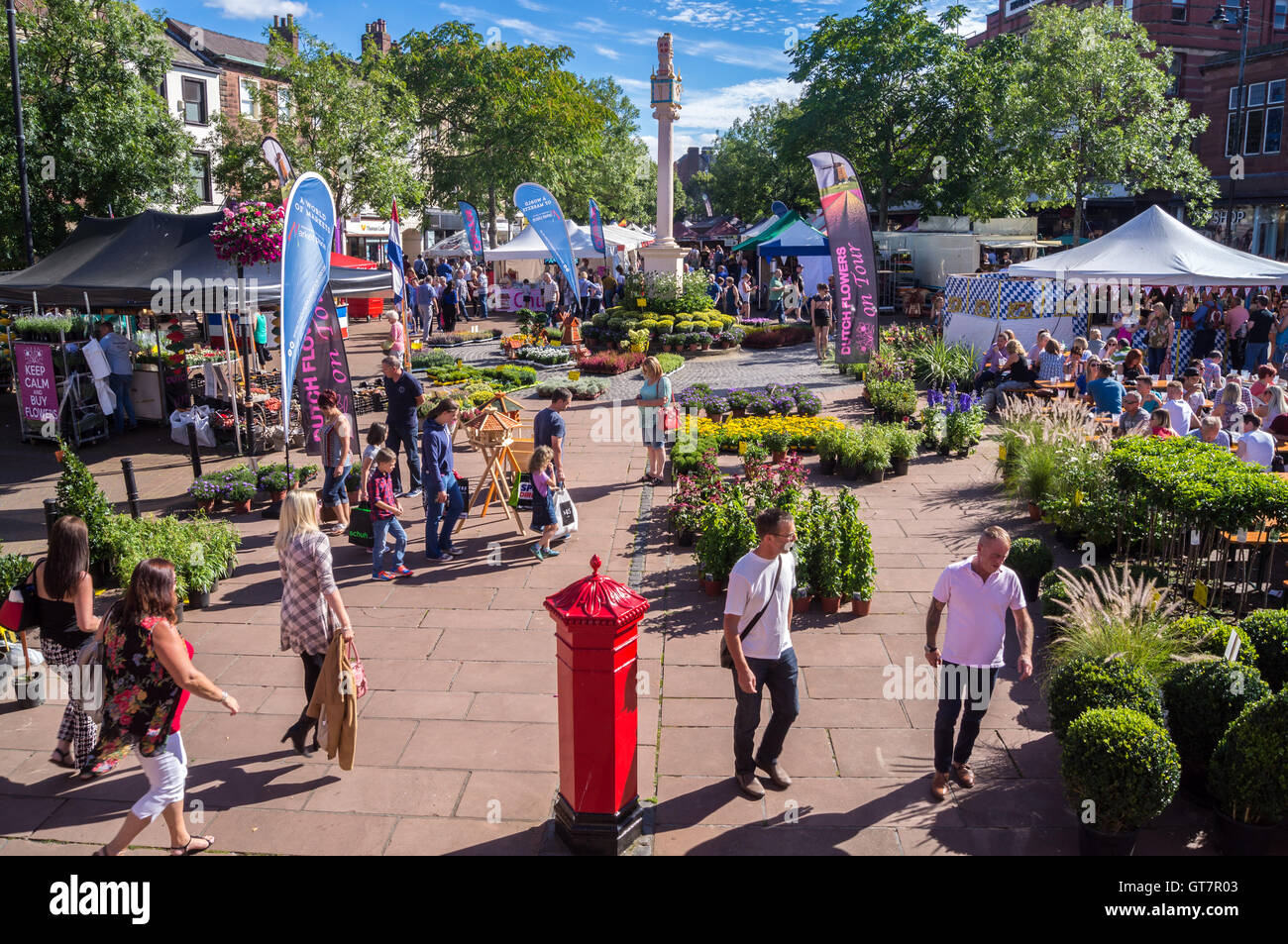 Market Place, Carlisle, Cumbria, England Stock Photo Alamy