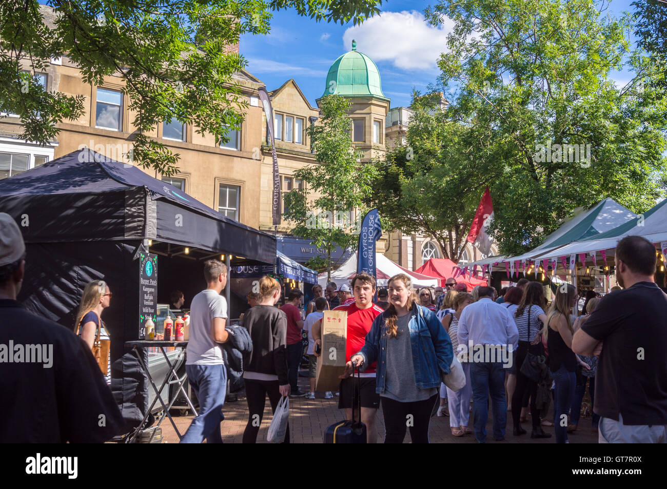 Market Place, Carlisle, Cumbria, England Stock Photo Alamy