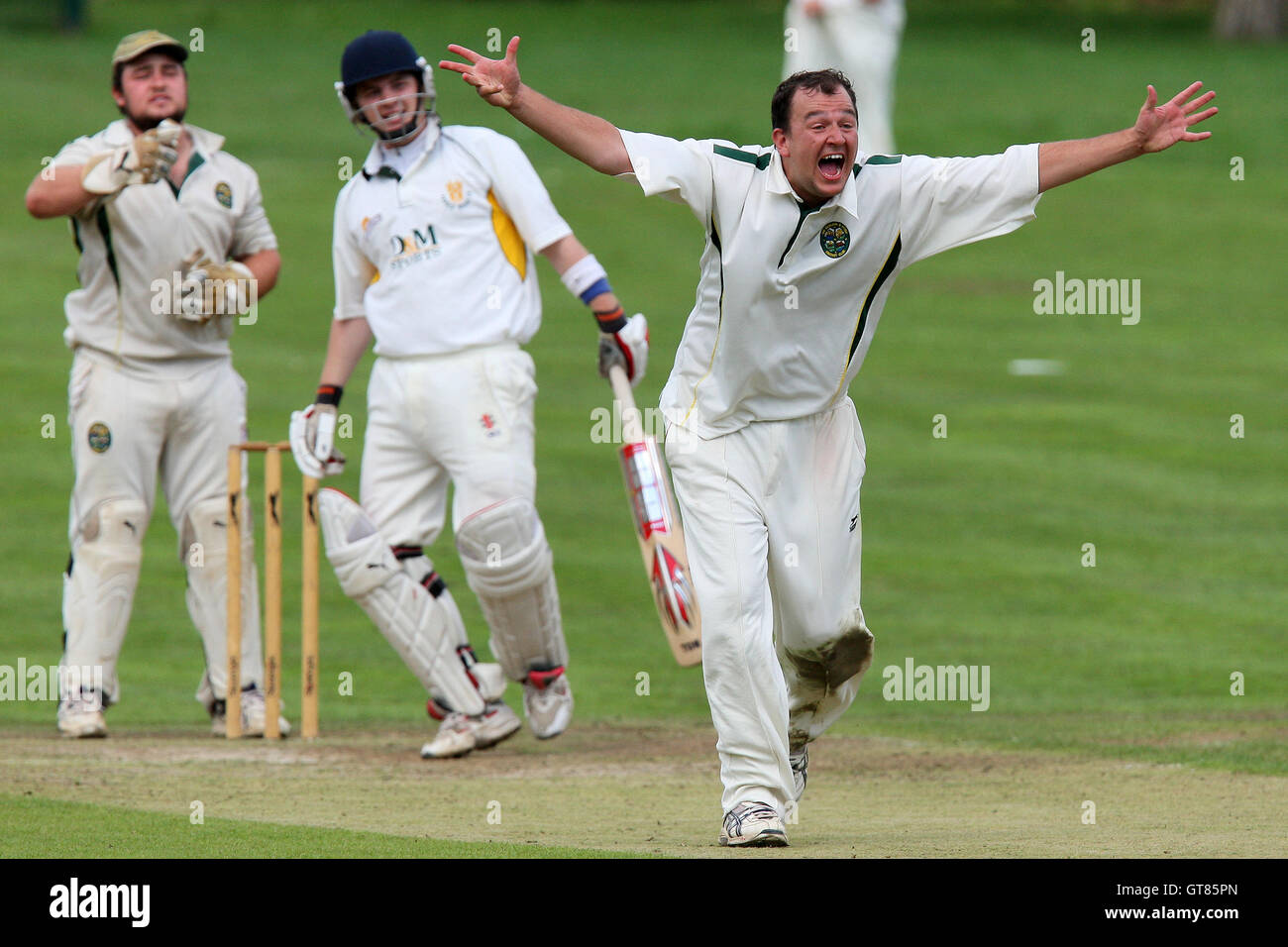 C Sampson of Harold Wood survives an appeal for his wicket by L Rouse