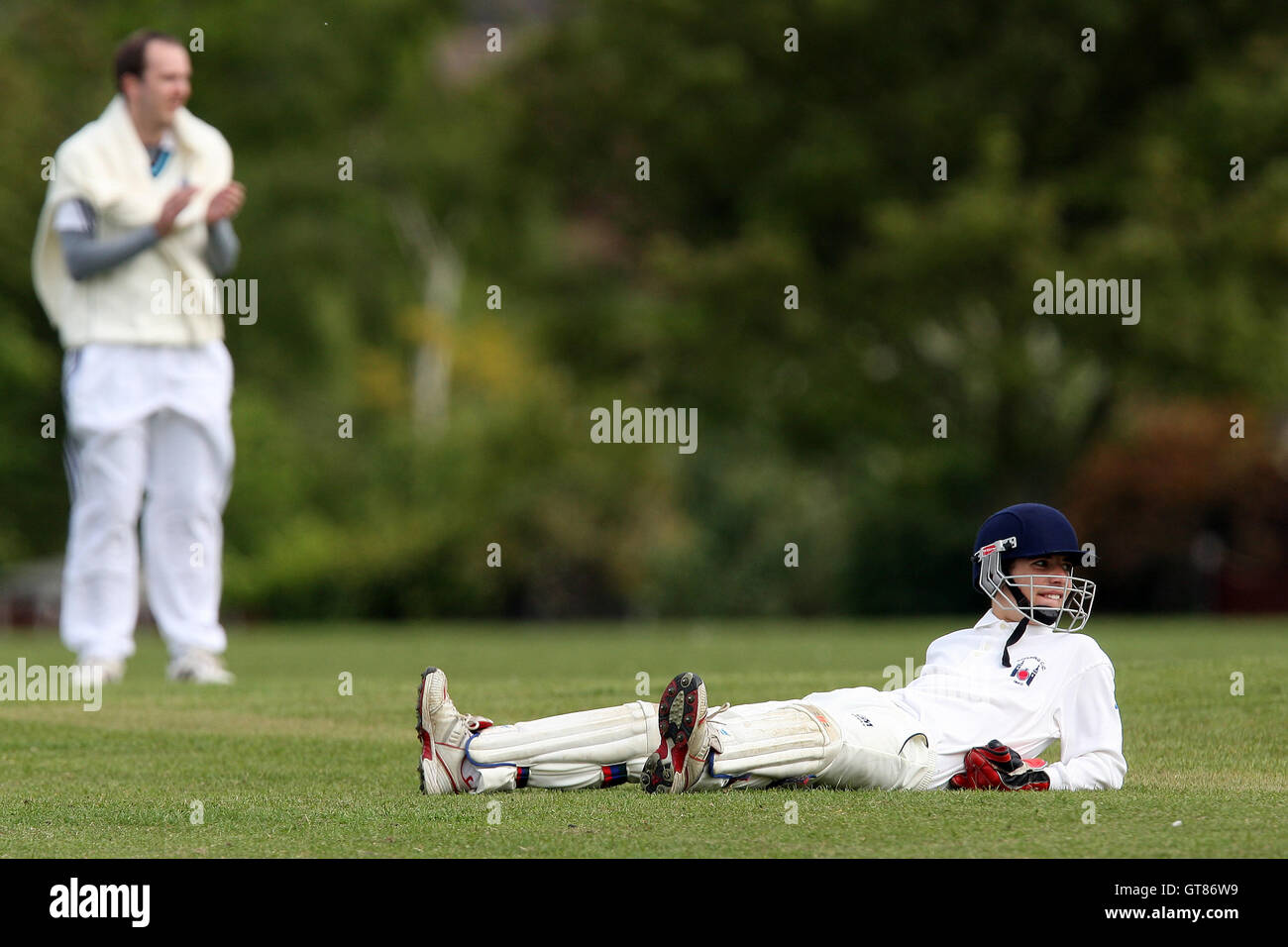 Havering-atte-Bower CC 4th XI vs St Andrews CC - Mid-Essex Cricket League at Upminster Hall Playing Fields - 15/05/10 Stock Photo