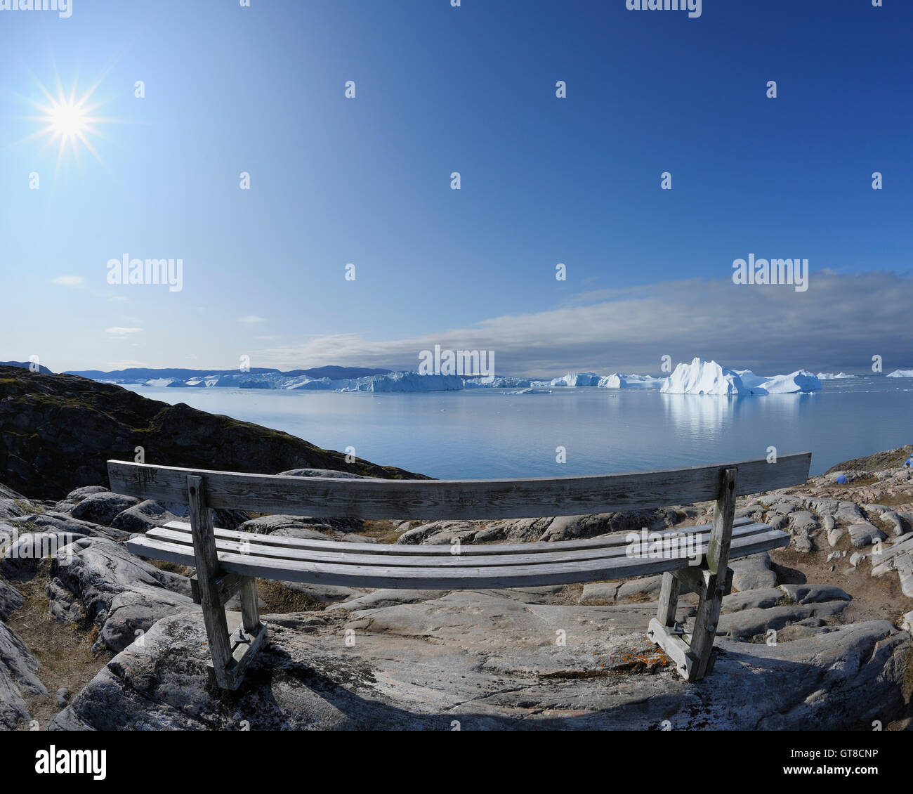 Disko Bay, Jakobshavn Glacier, Ilulissat, Greenland Stock Photo
