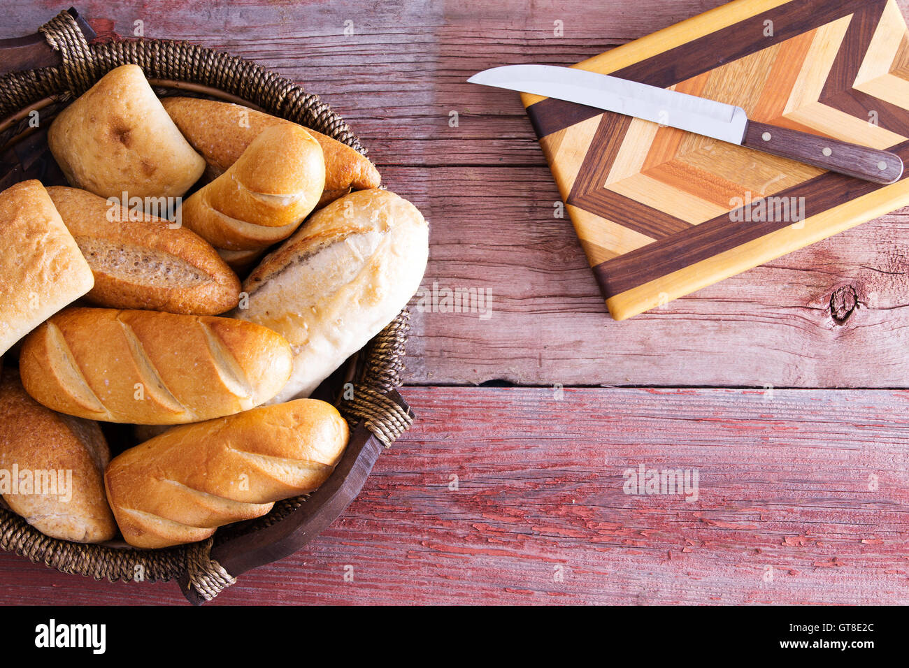 Assorted bread rolls in bread hires stock photography and images Alamy