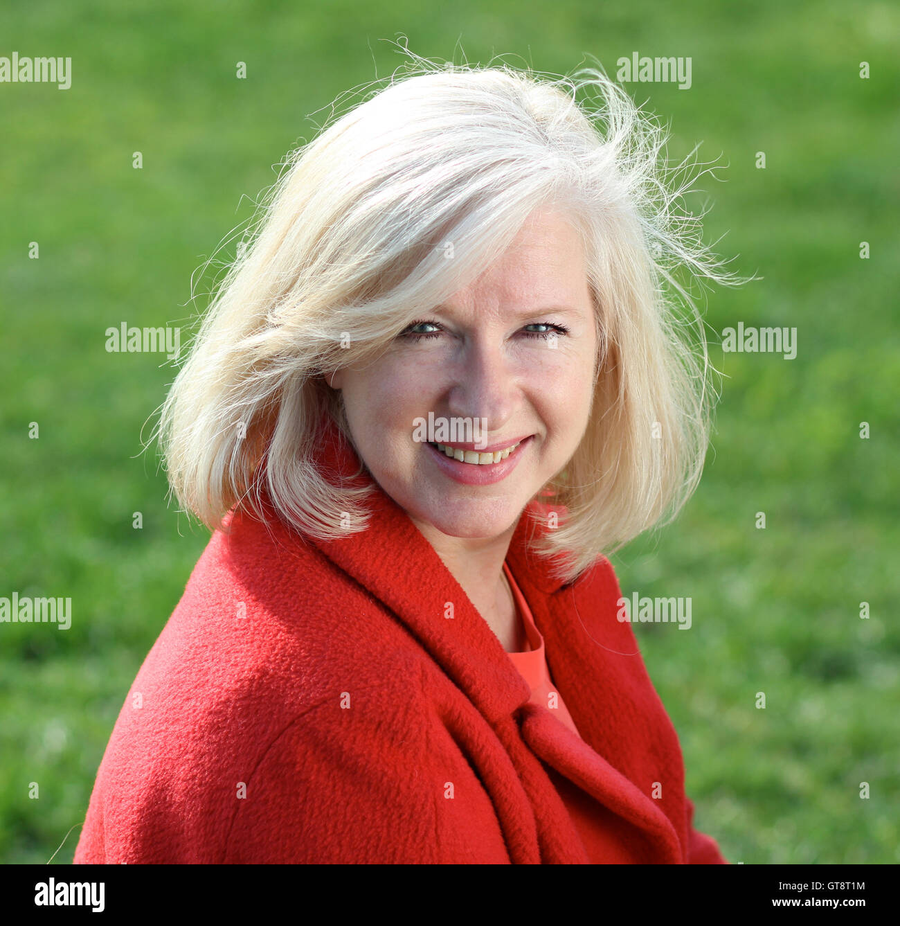 Closeup portrait of a happy mature woman Stock Photo - Alamy