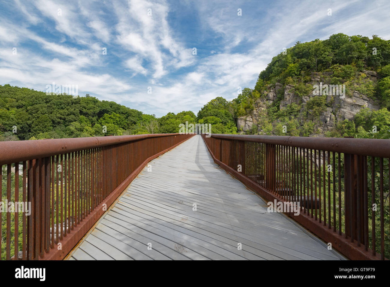 Rosendale trestle portion of the Wallkill Valley Rail Trail that spans