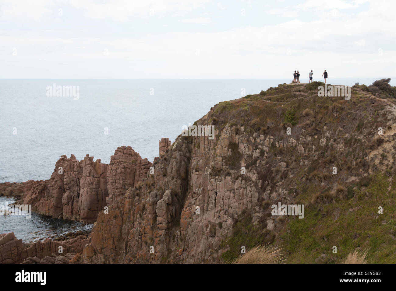 The Pinnacles walk on Phillip Island Stock Photo