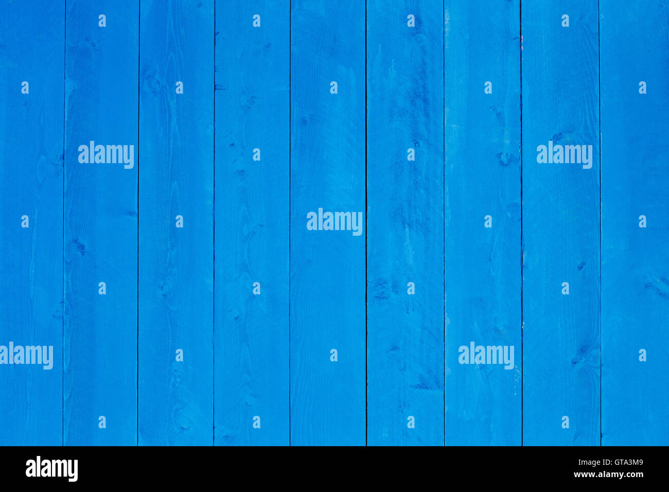 Background texture of blue stained wooden boards in an upright orientation with copy space in a creativity and decorating concep Stock Photo