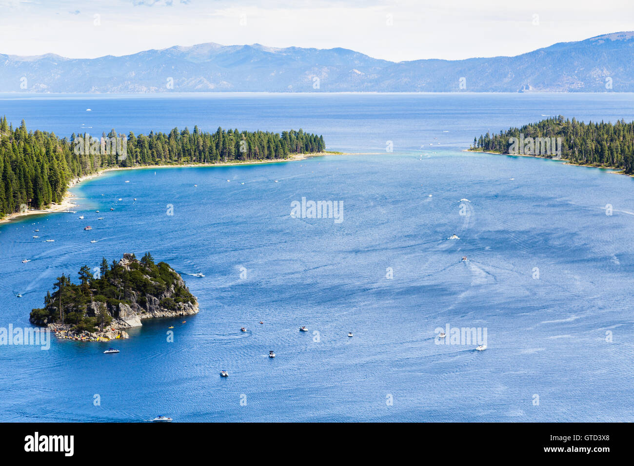 Emerald bay summer vacation. Stock Photo