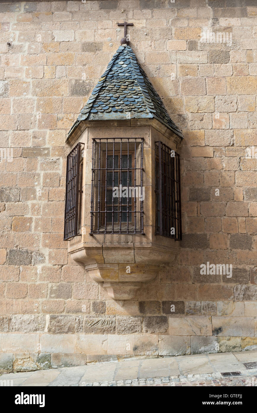 oriel window in a Renaissance building Stock Photo