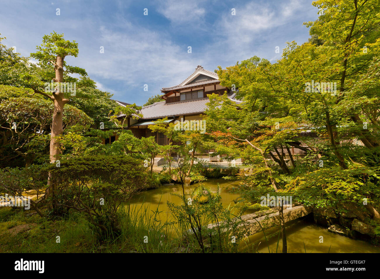 Garden of Taihoji Temple in Matsuyama, Ehime Prefecture, Japan Stock