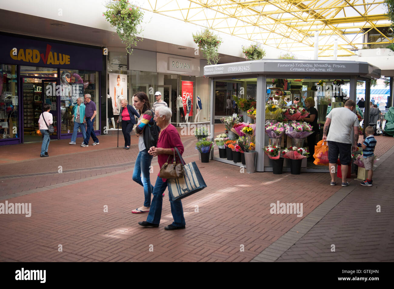 Cwmbran shopping centre in Cwmbran, South Wales Stock Photo Alamy