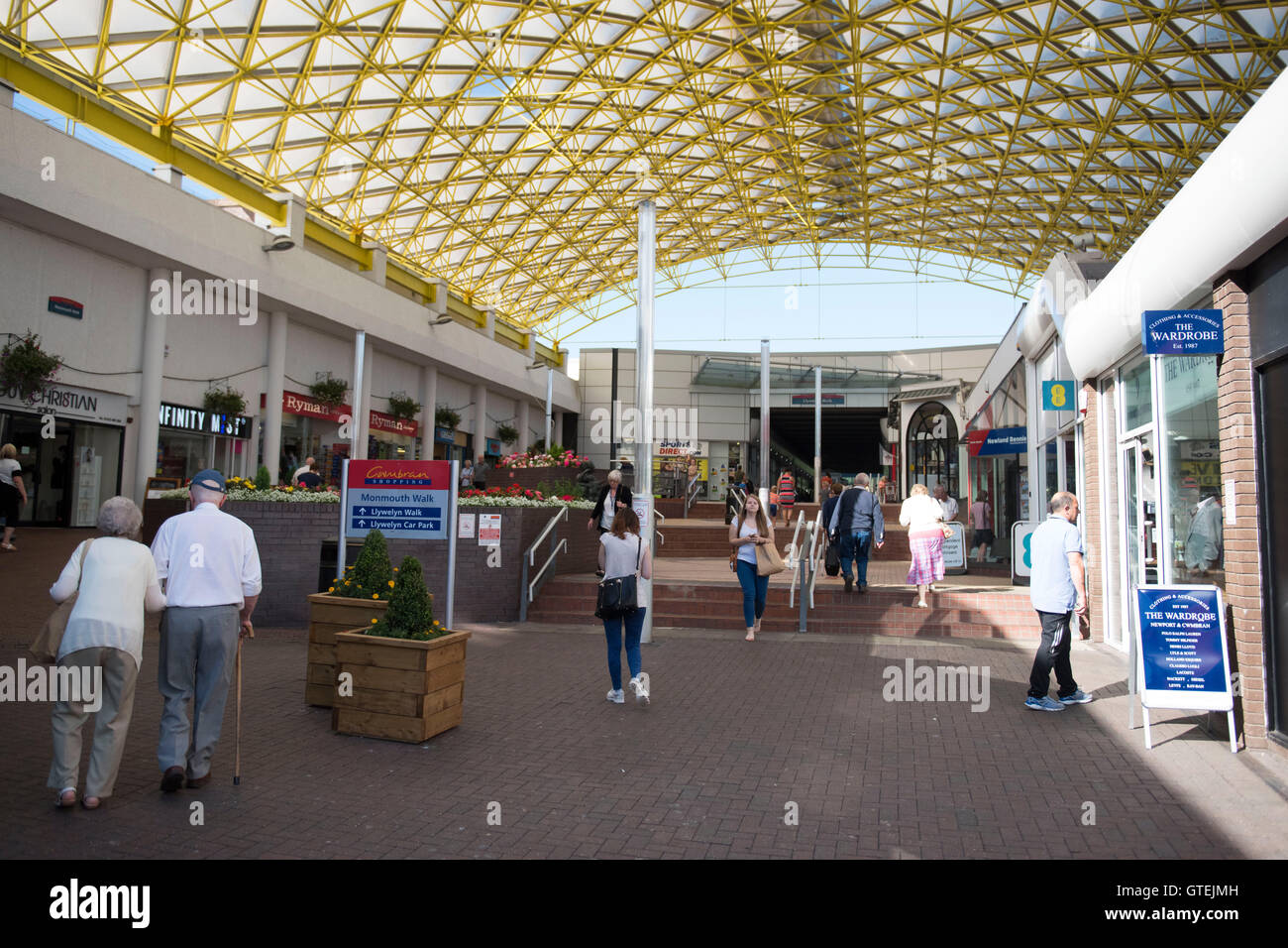 Cwmbran shopping centre in Cwmbran, South Wales Stock Photo Alamy