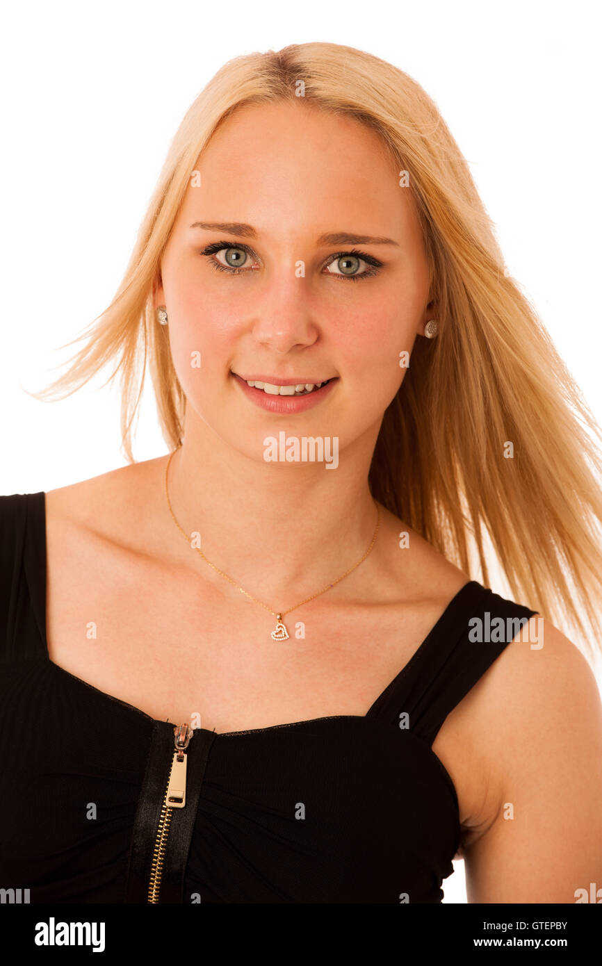 Portrait blond girl hi-res stock photography and images - Alamy