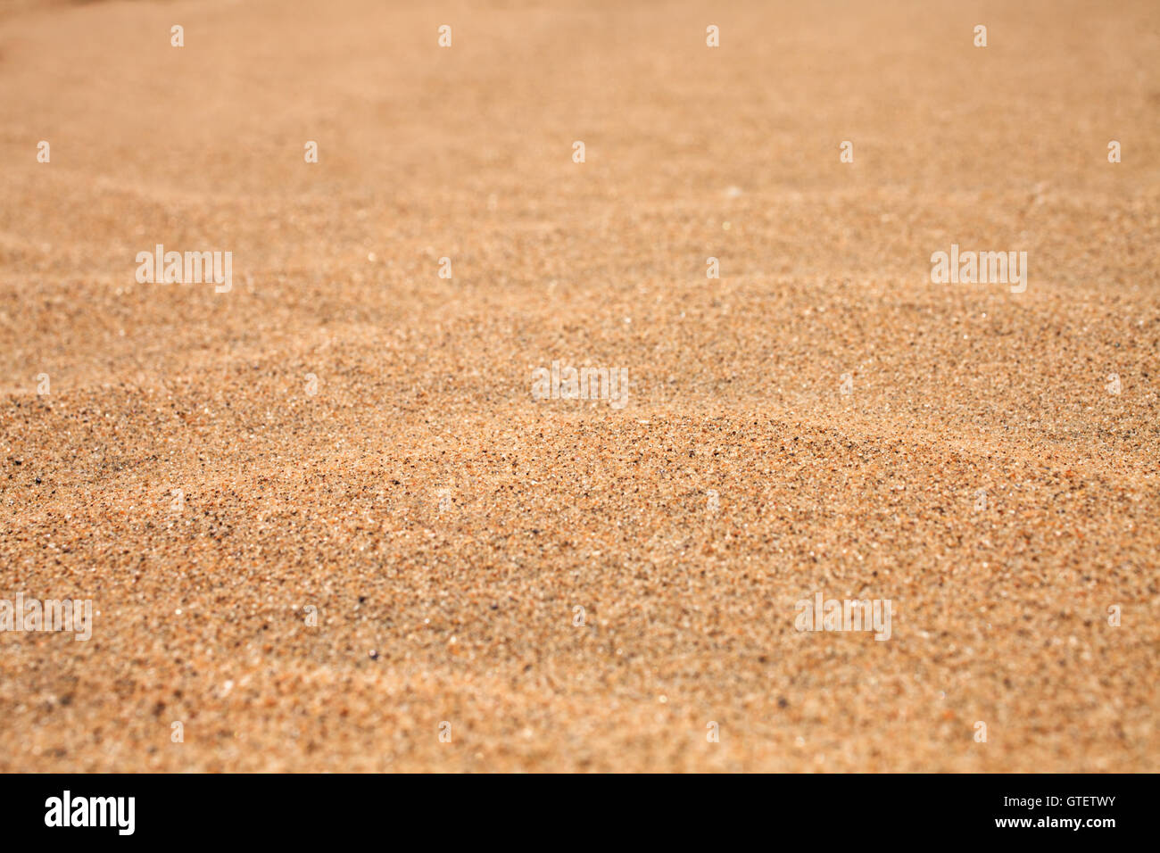Background with yellow beach sand close up Stock Photo