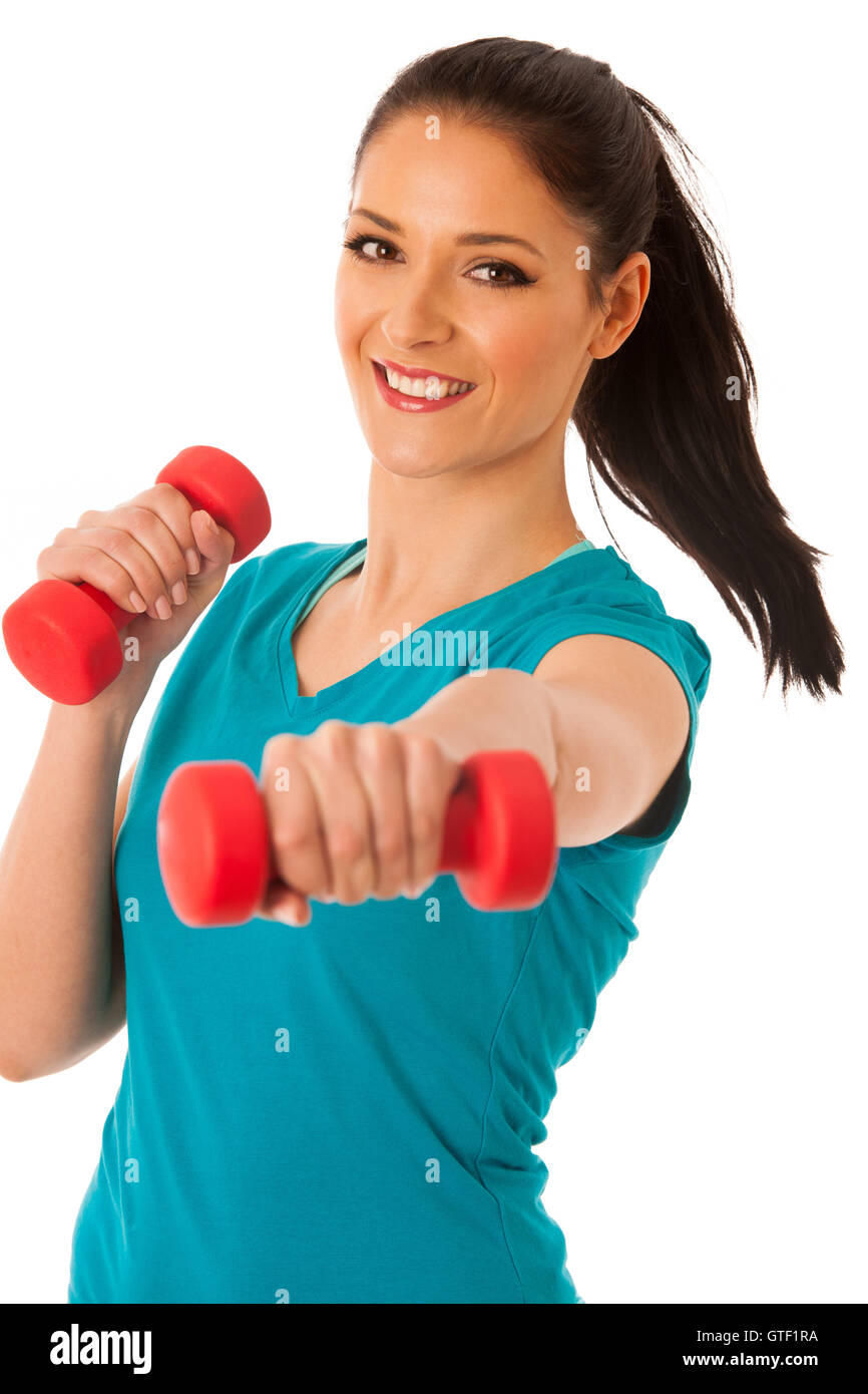 Dumbbells gym equipment hires stock photography and images Alamy