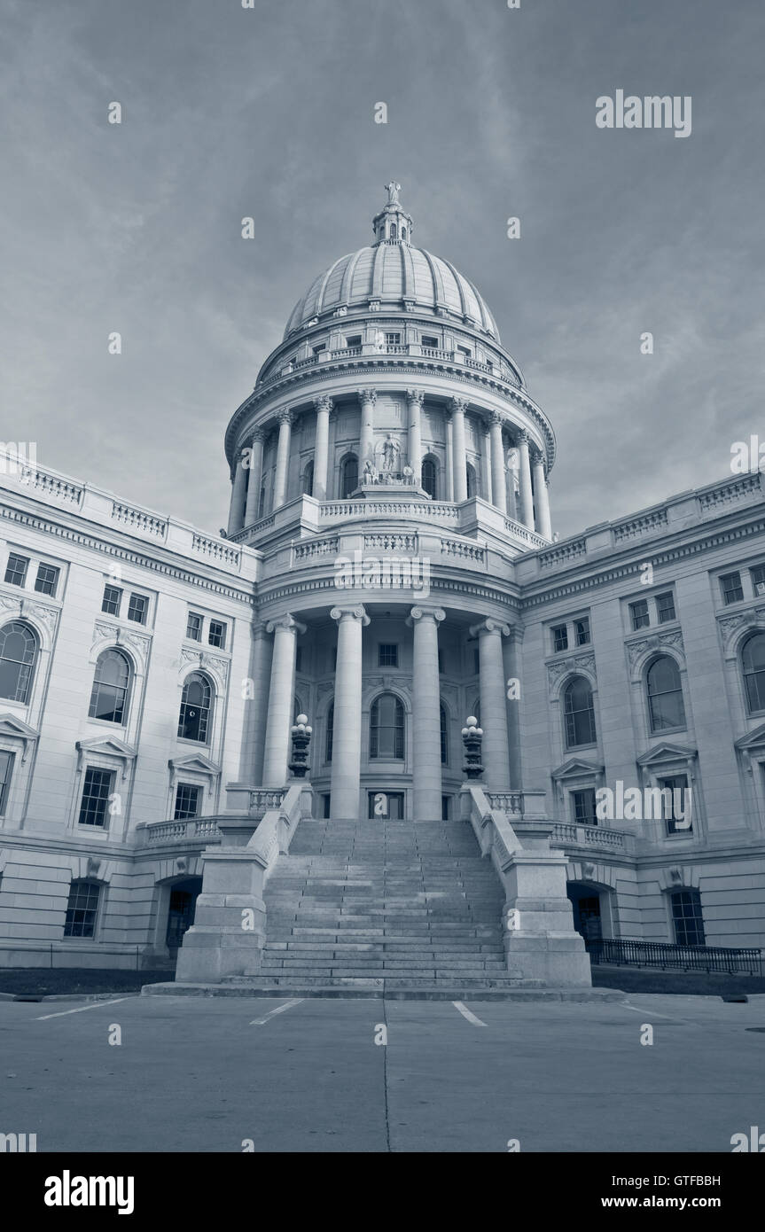 State capitol building, Madison. Image of state capitol building in Madison, Wisconsin, USA. Stock Photo