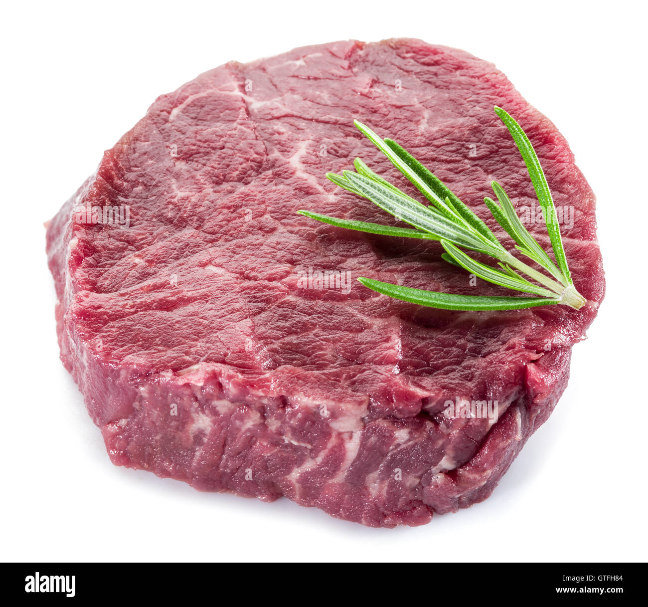 Piece of beef tenderloin isolated on the white background Stock Photo ...