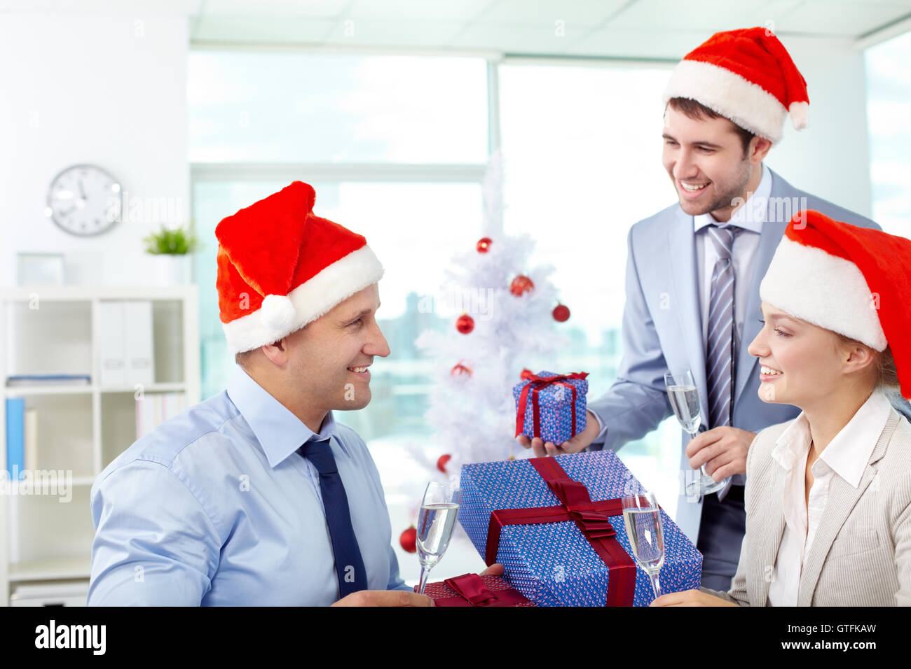 Secret santa office hi-res stock photography and images - Alamy
