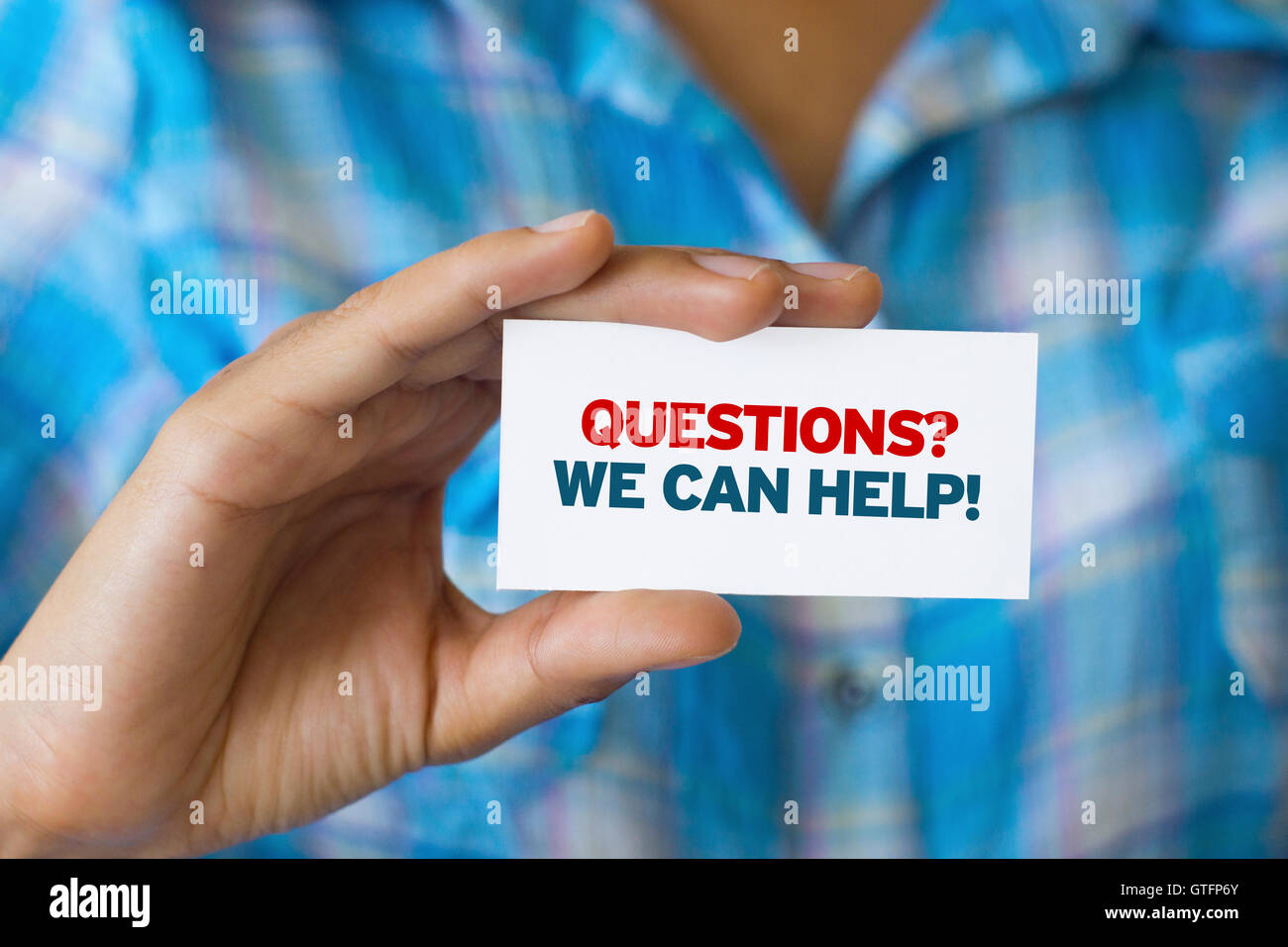 Questions we can help Stock Photo