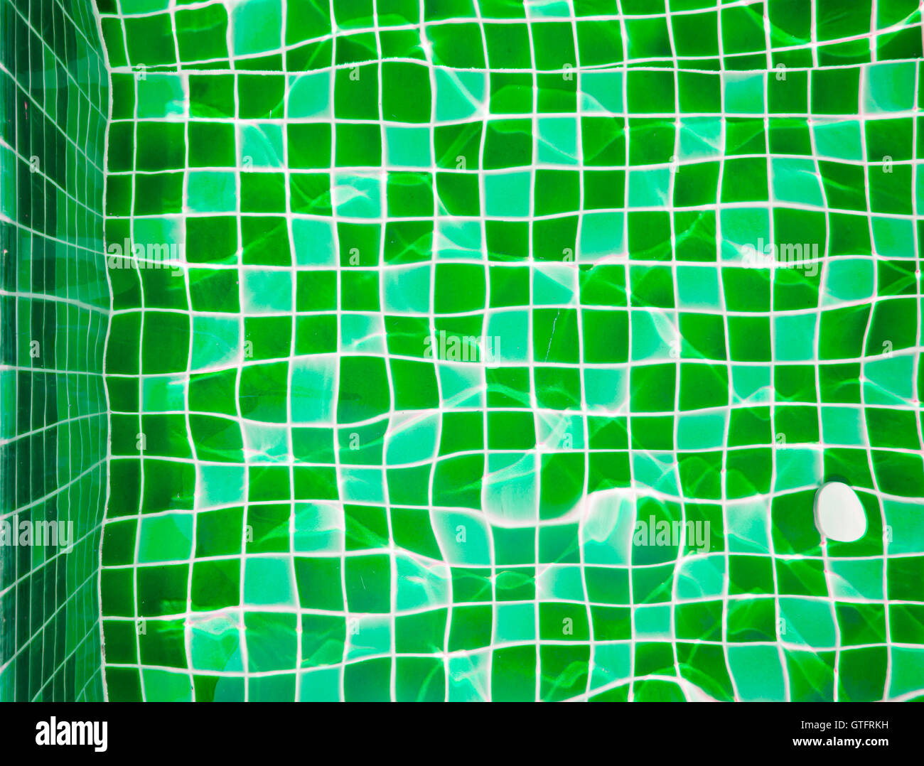 Refection of green water in Swimming pool Stock Photo Alamy