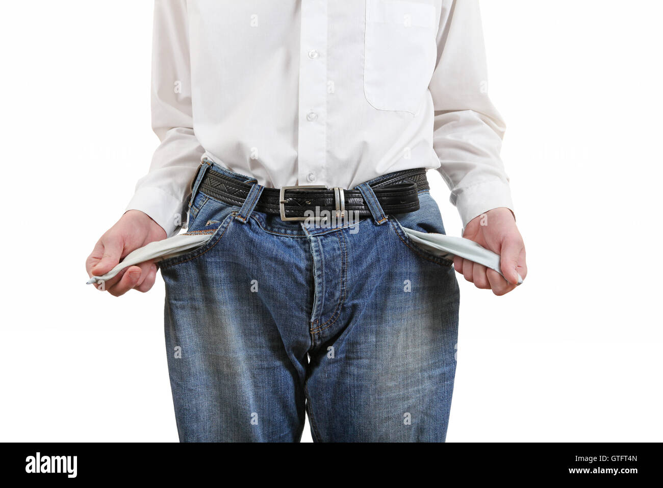 Empty Pockets Closeup Stock Photo Alamy