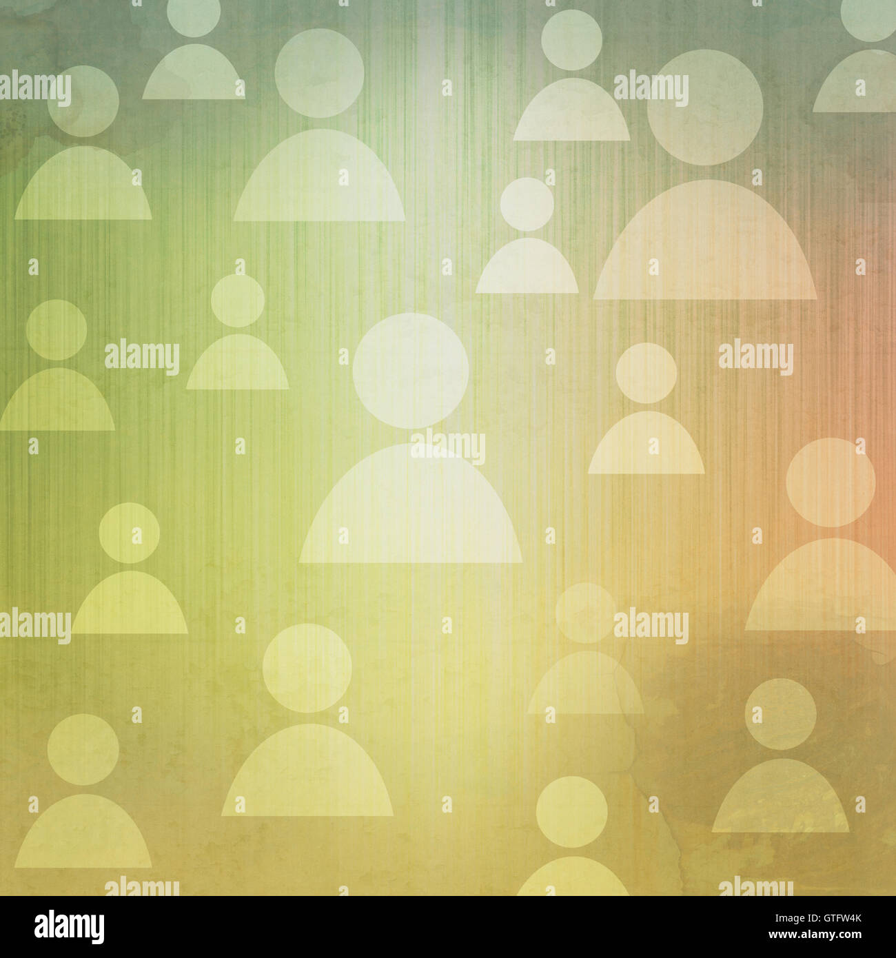 Man icon on old paper background and pattern Stock Photo - Alamy