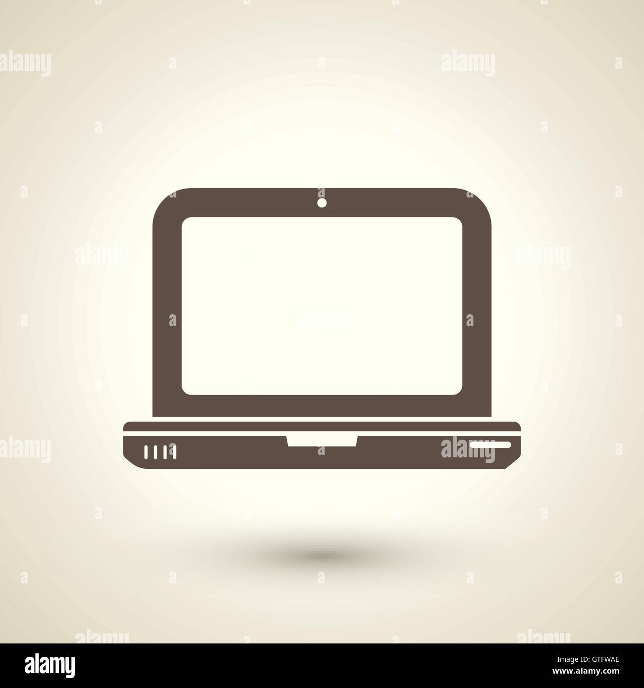 Old laptop isolated Stock Vector Images - Alamy