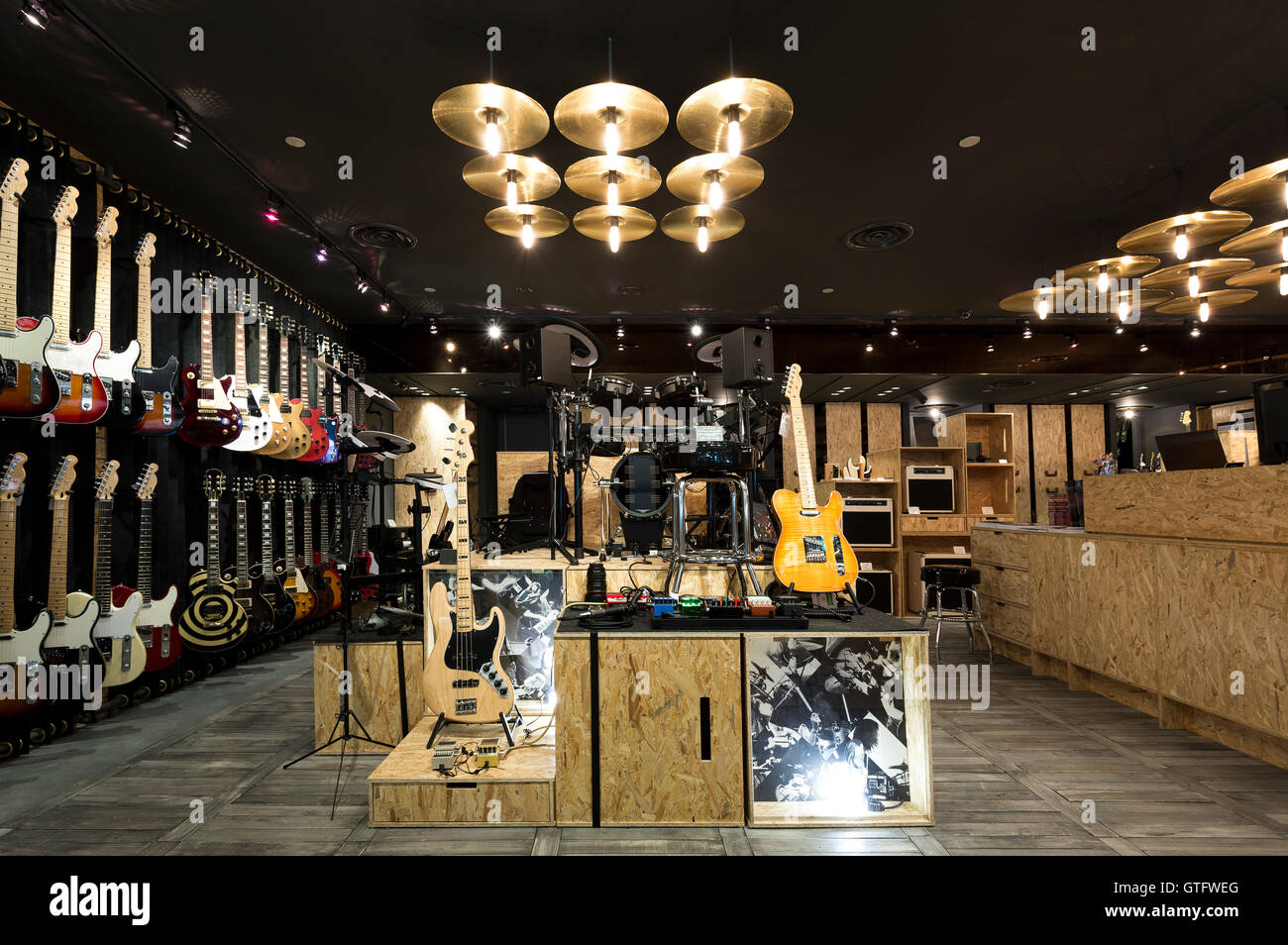 Musical Instrument Shop Stock Photos & Musical Instrument Shop Stock