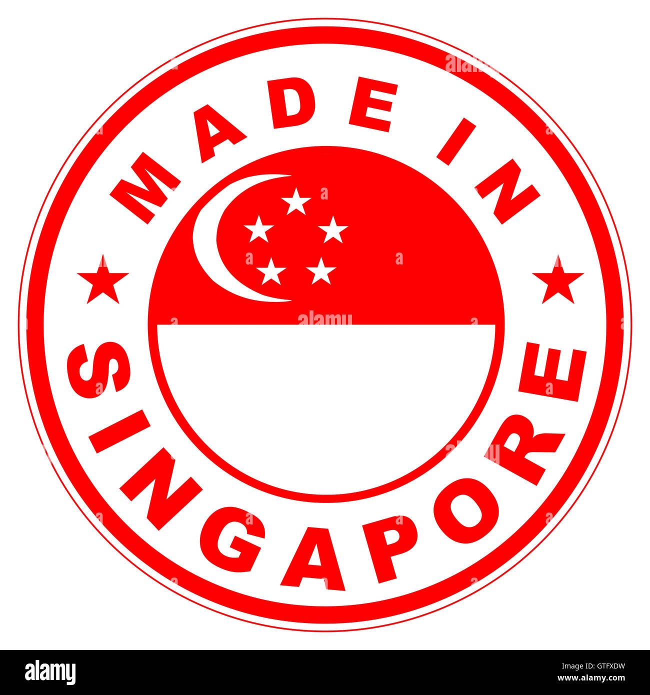 made in singapore Stock Photo