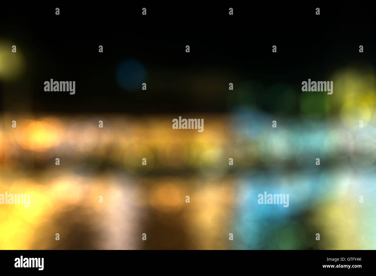 Abstract background green bokeh circles Stock Photo