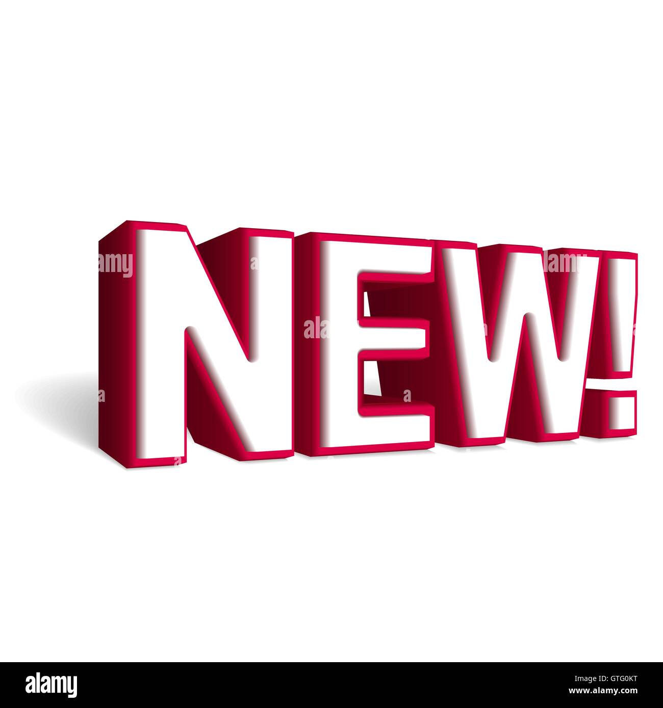 3D word NEW isolated white background Stock Vector Image & Art Alamy