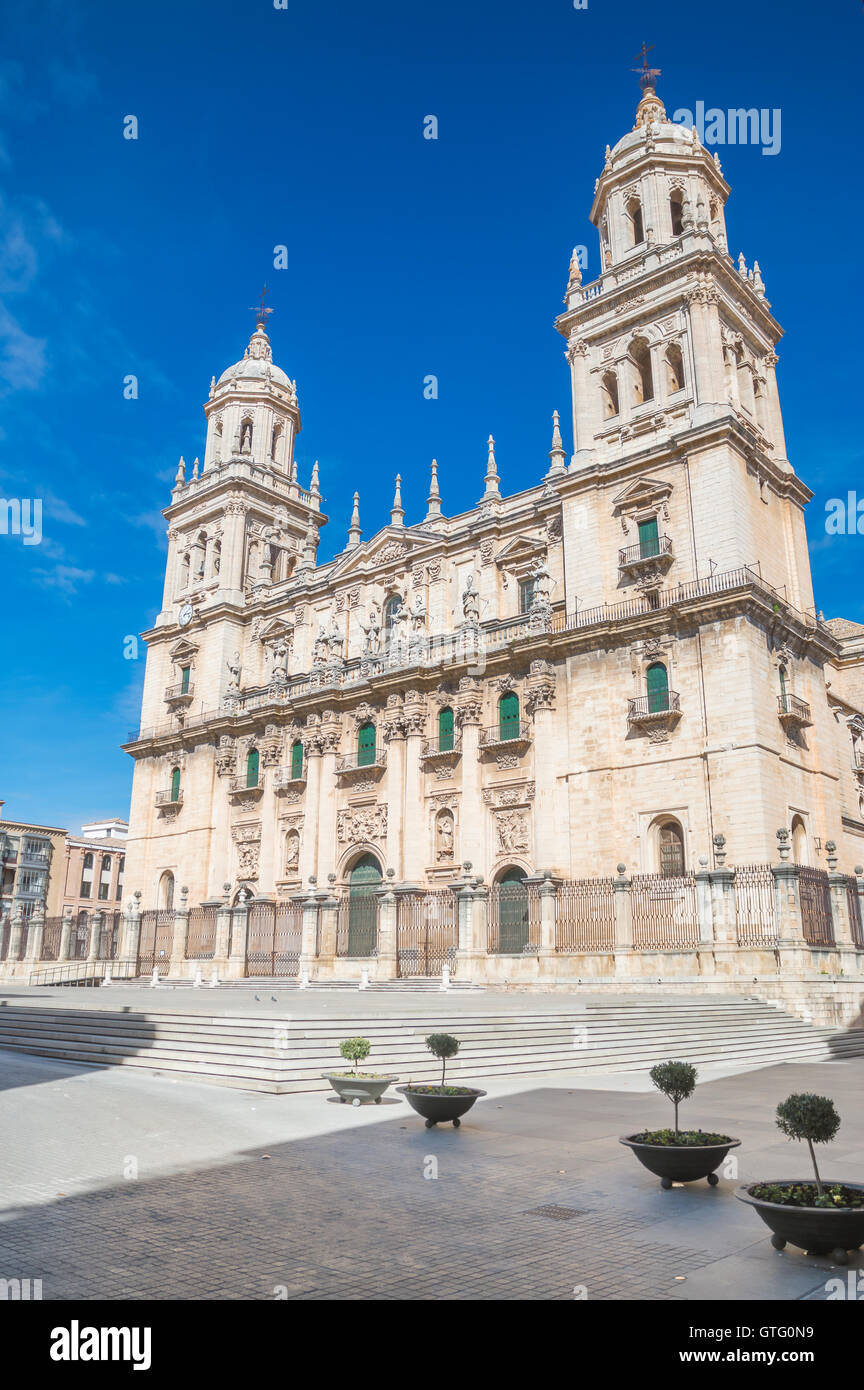 Catholic cathedral in Jaen, Andalusia, Spain Stock Photo