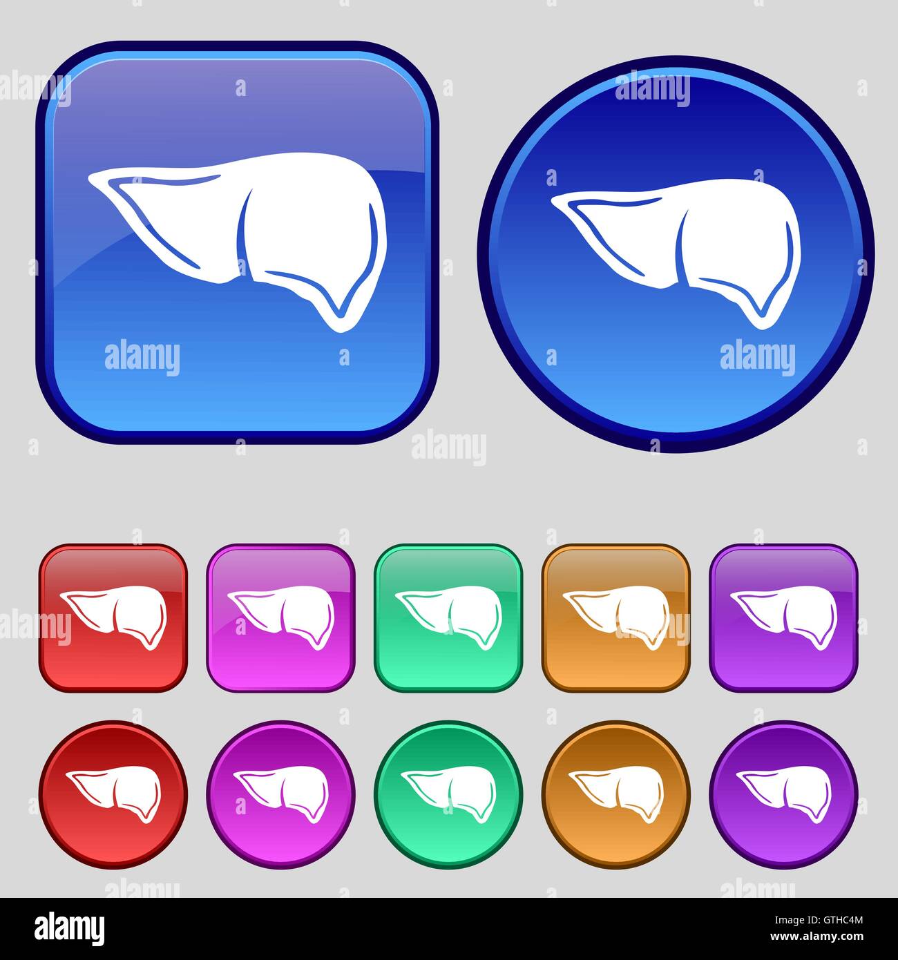 Liver logo design hi-res stock photography and images - Alamy