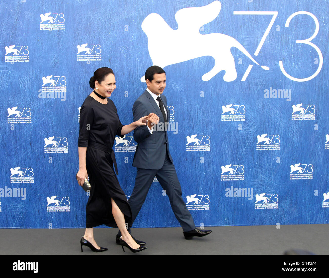 Venice, Italy. 09th Sep, 2016. Actress Charo Santos-Concio and actor John Lloyd Cruz attends 'Ang Babaeng Humayo (The Woman who left)' Photocall during the 73rd Venice Film Festival. Credit:  Andrea Spinelli/Pacific Press/Alamy Live News Stock Photo