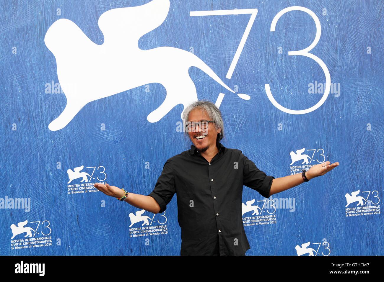 Venice, Italy. 09th Sep, 2016. Director Lav Diaz attend 'Ang Babaeng Humayo (The Woman who left)' Photocall during the 73rd Venice Film Festival. Credit:  Andrea Spinelli/Pacific Press/Alamy Live News Stock Photo