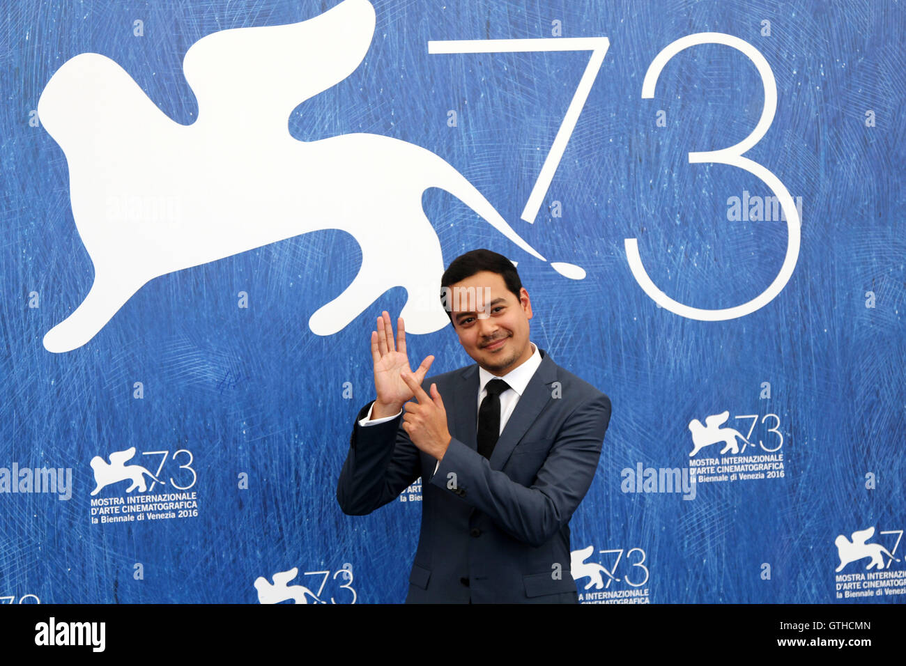 Venice, Italy. 09th Sep, 2016. Actor John Lloyd Cruz attend 'Ang Babaeng Humayo (The Woman who left)' Photocall during the 73rd Venice Film Festival. Credit:  Andrea Spinelli/Pacific Press/Alamy Live News Stock Photo
