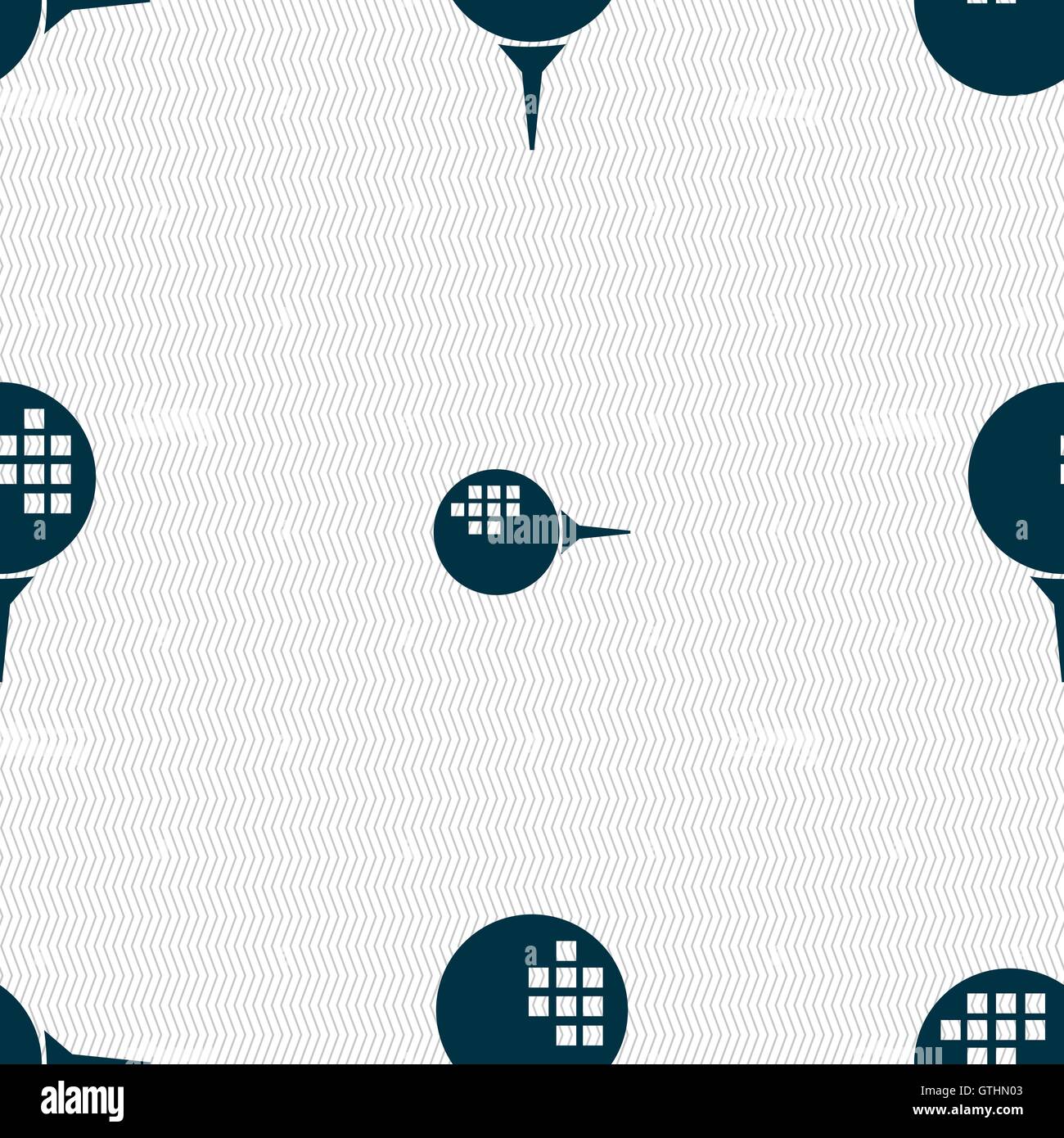 Golf icon sign. Seamless pattern with geometric texture. Vector Stock ...
