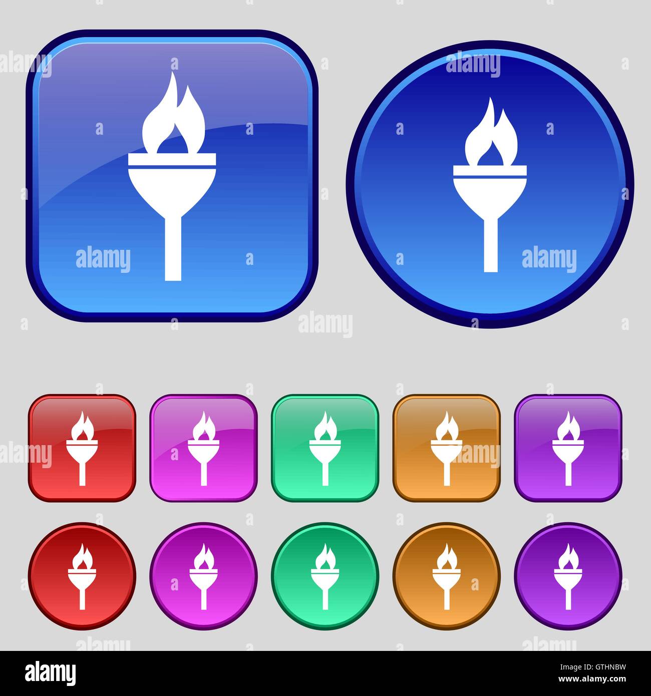 Hand with a torch Stock Vector Images - Alamy