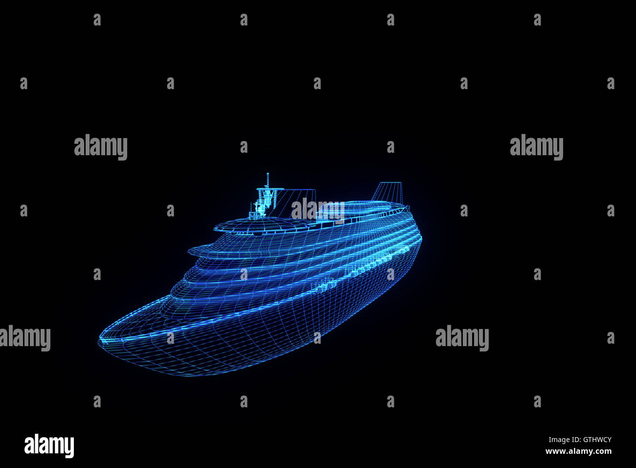 3d frame boat hi-res stock photography and images - Alamy