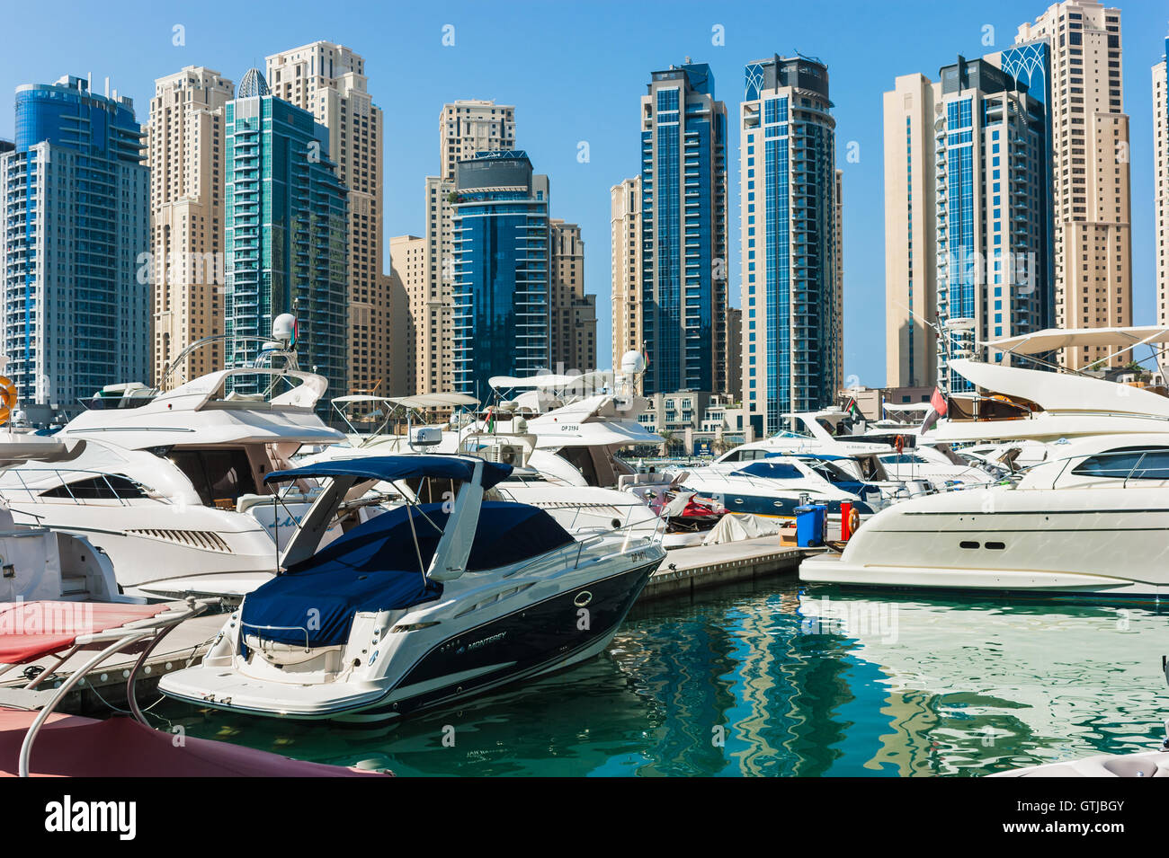 Yacht Club in Dubai Marina. UAE. November 16, 2012 Stock Photo