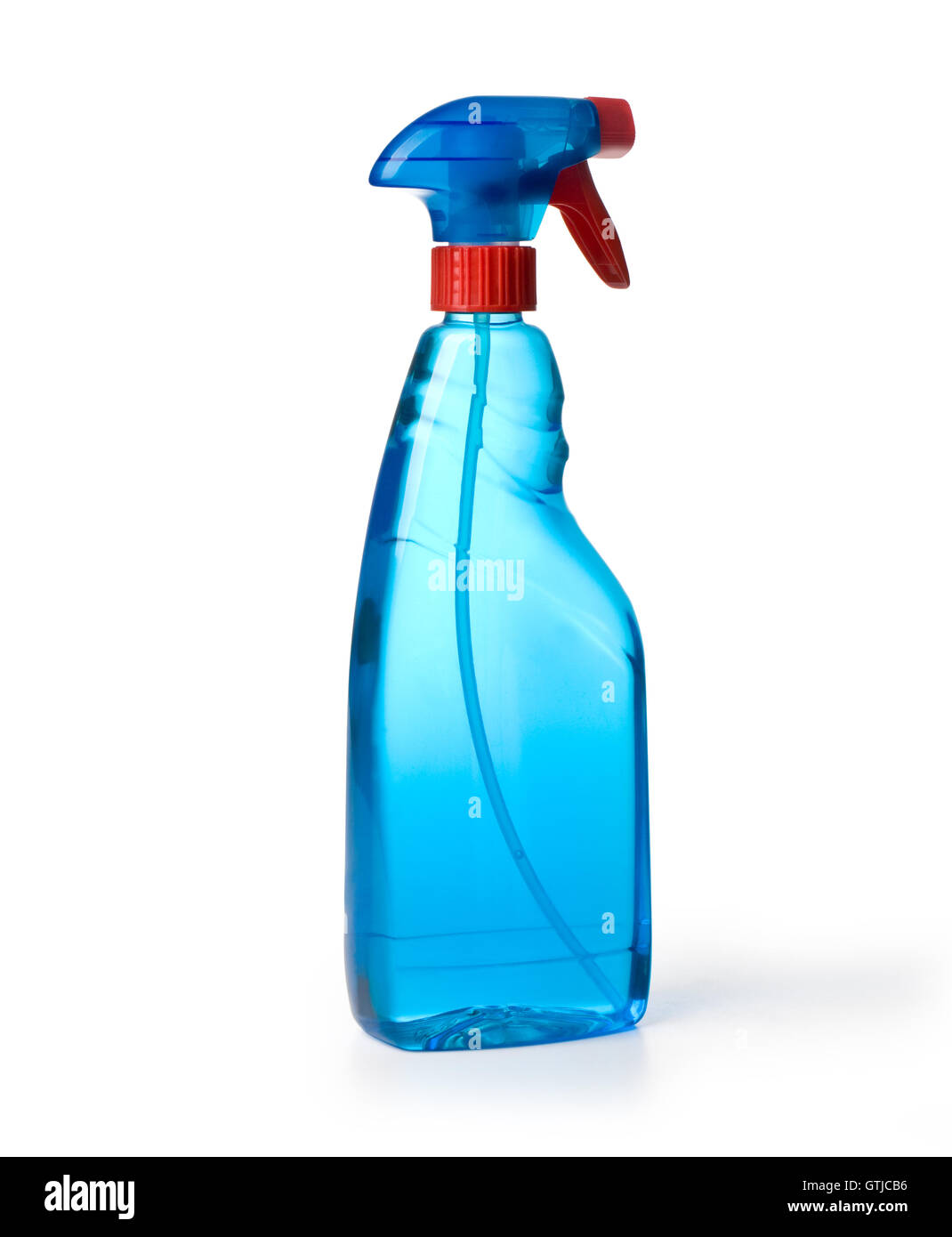 Blue glass cleaner in spray hi-res stock photography and images - Alamy