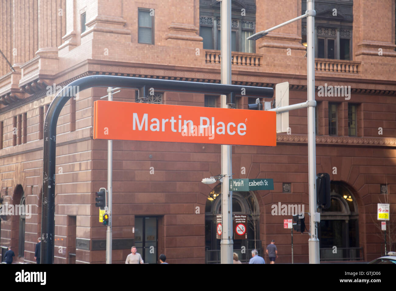 Martin Place railway train station sign in Martin Place,Sydney,australia Stock Photo Alamy