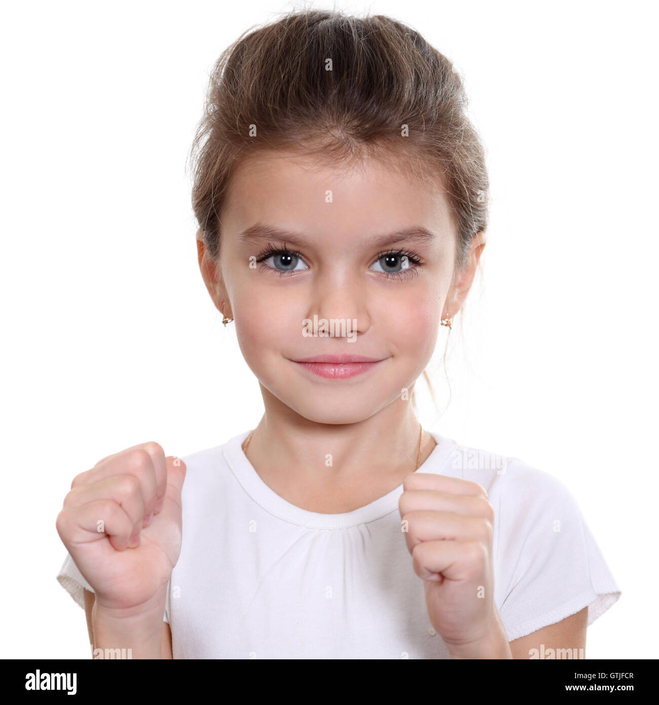 portrait of pretty little girl Stock Photo