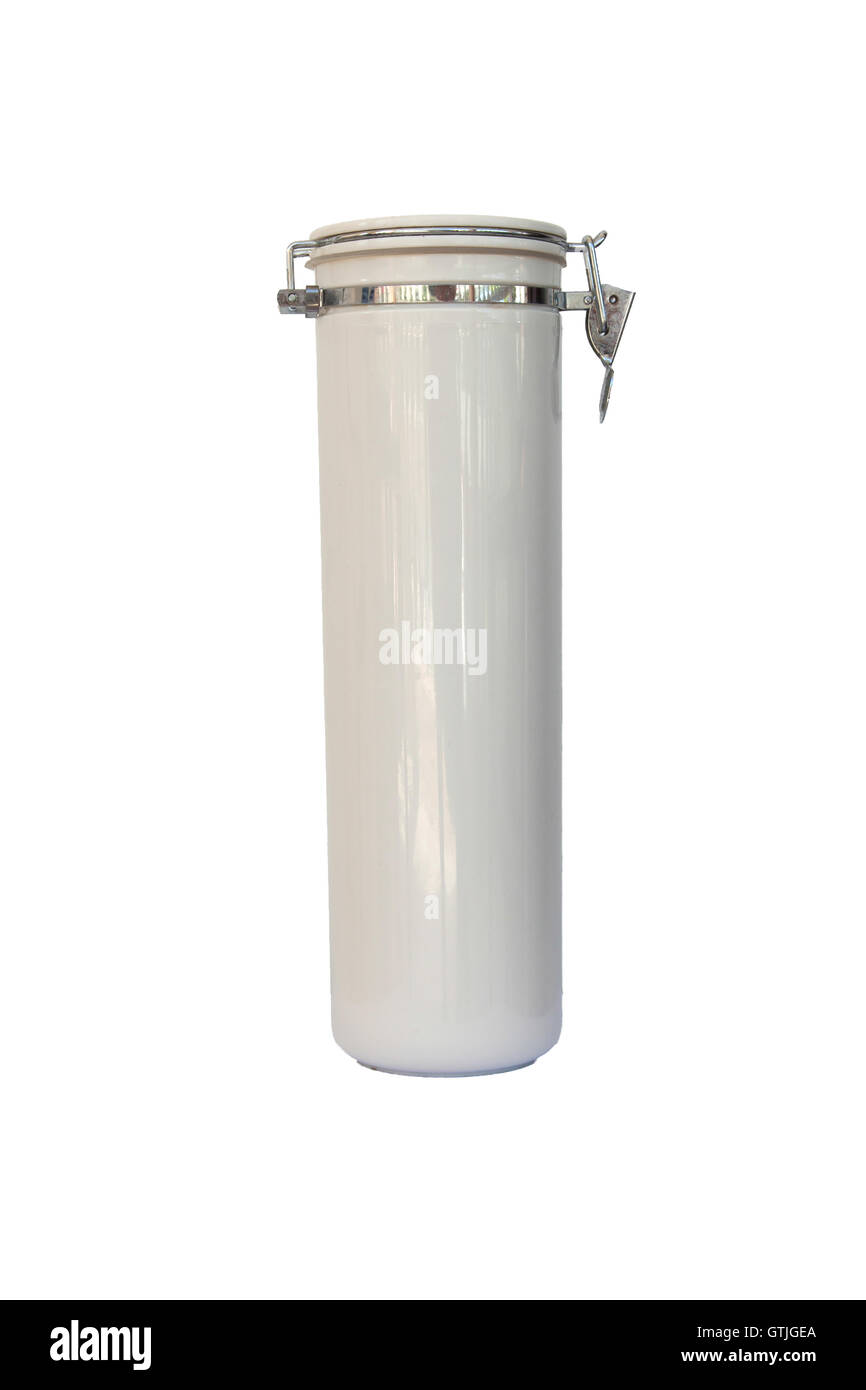 Cylindrical shaped container Stock Photo - Alamy