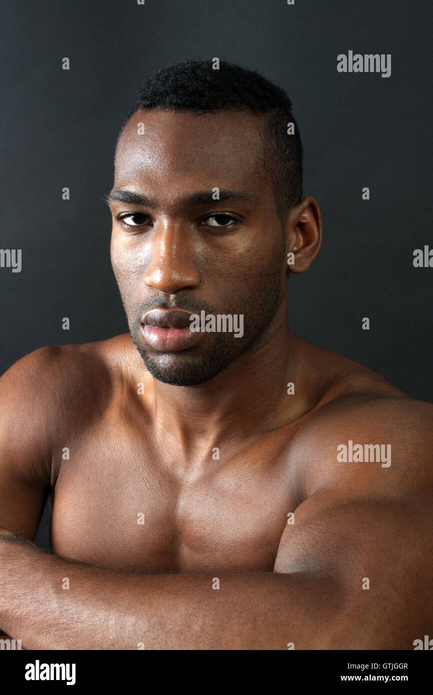 Handsome Black Man, Headshot (4 Stock Photo - Alamy, image size:866x1390