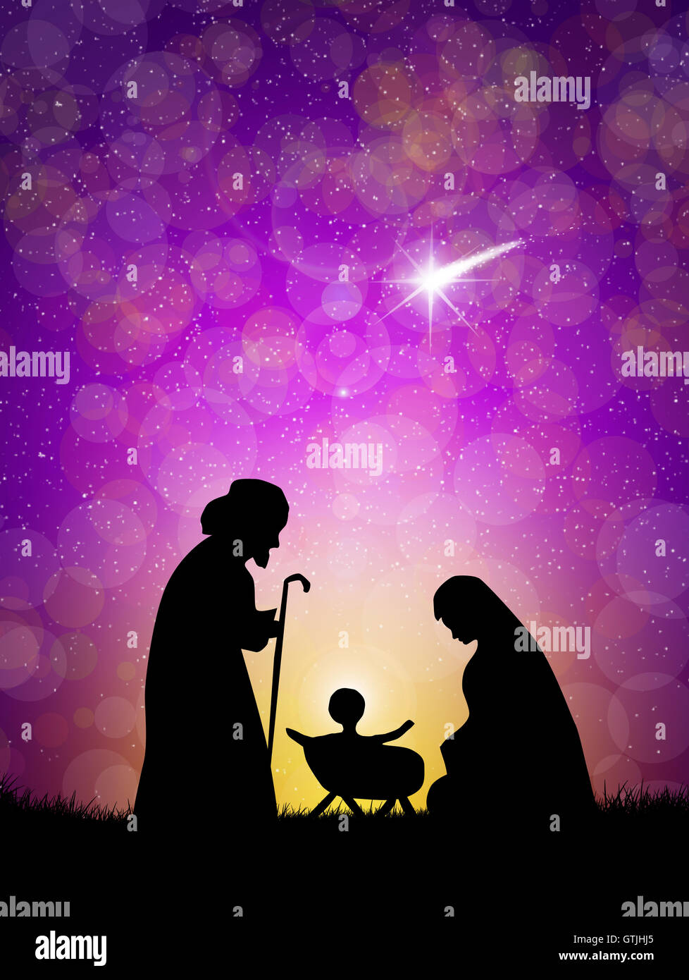 Christmas Nativity Scene Stock Photo - Alamy
