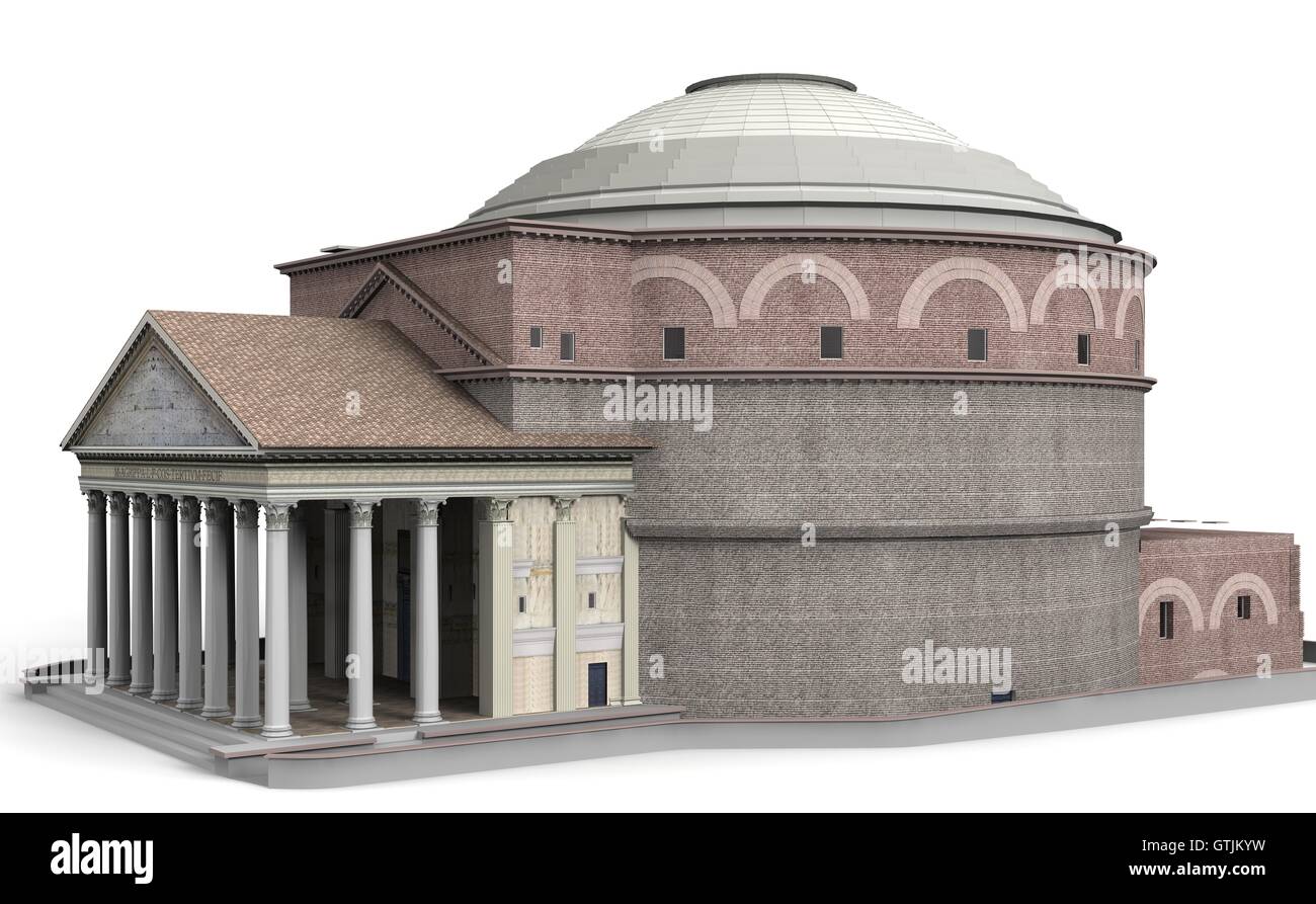 Pantheon Cut Out Stock Images & Pictures - Alamy