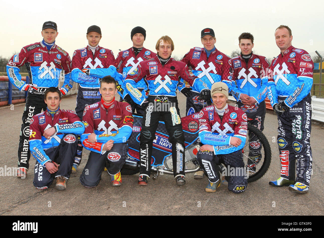 Lakeside Hammers riders pose for a team photograph - Lakeside ...