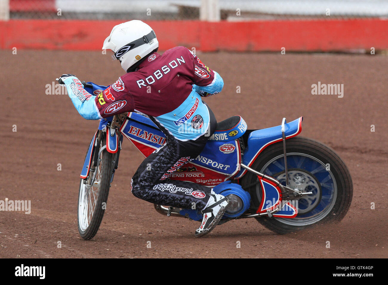 Stuart Robson rides for Lakeside Hammers during pre-season speedway ...
