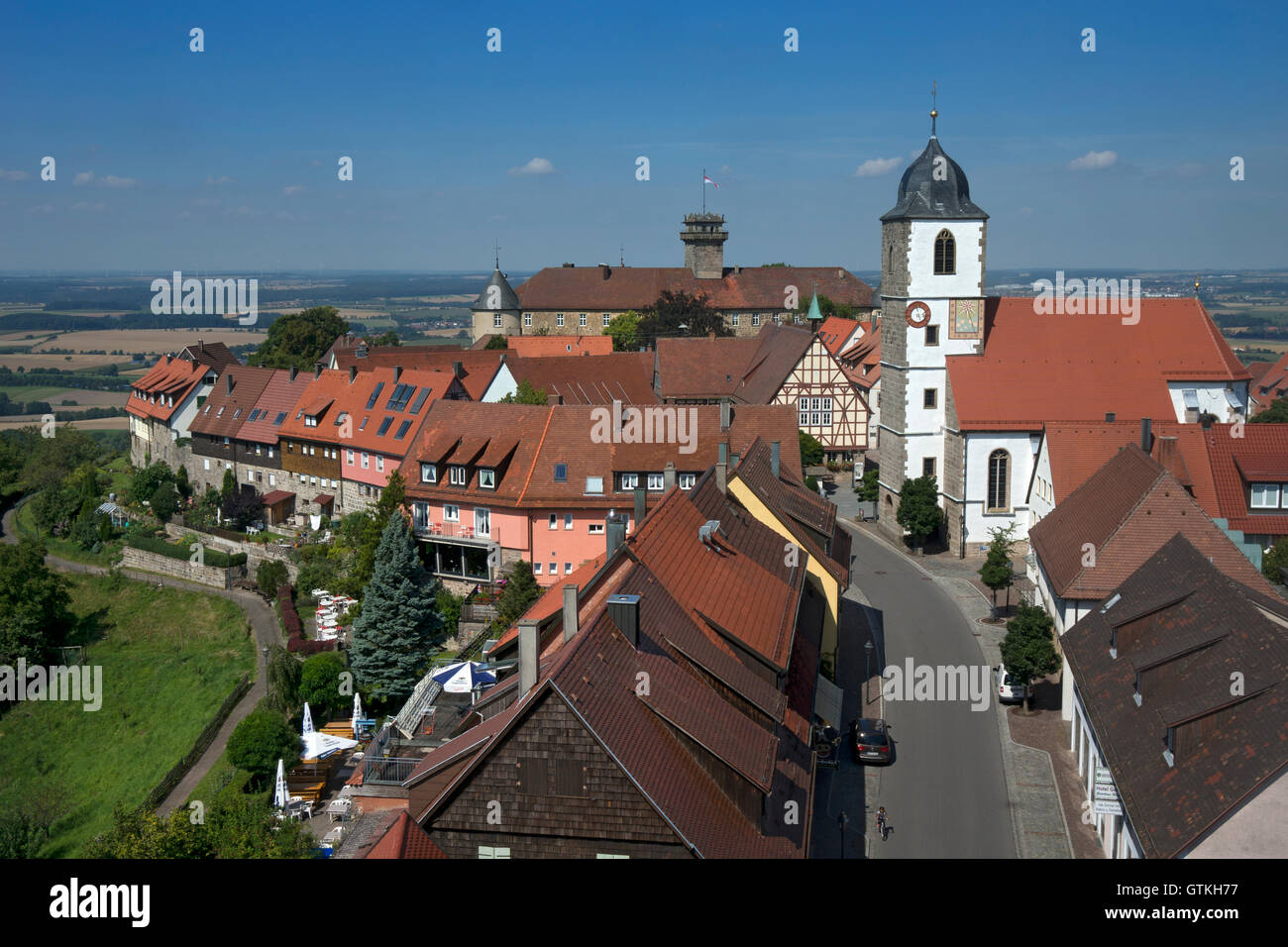 High View of Waldenburg,Baden-Wurttemberg,Germany Stock Photo