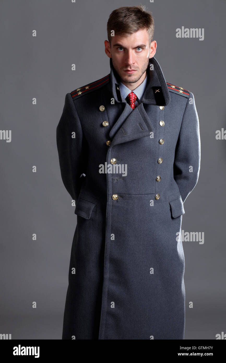 Russian military officer Stock Photo